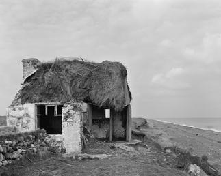 House and coastal erosion, Cranstal, Bride