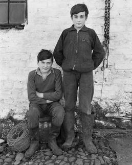 The Caley twins, Philip (left) and John, West…