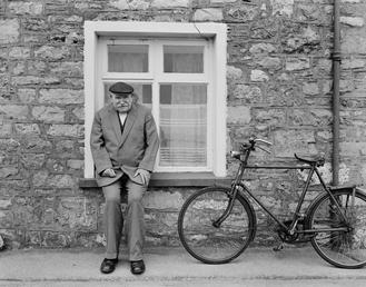 Mr Turnbull and his bicycle, Castletown