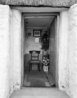 Cottage doorway on the Cranstal road, Bride