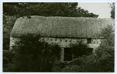 Miss Kneale's thatched cottage, The Cross, Sulby Glen