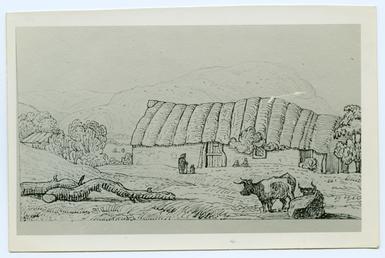 Drawing of a cottage near Sulby
