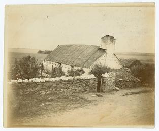 Thatched cottage near Port-y-Vullen