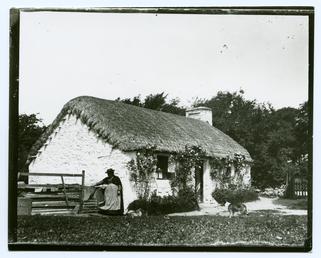 Manx thatched cottage
