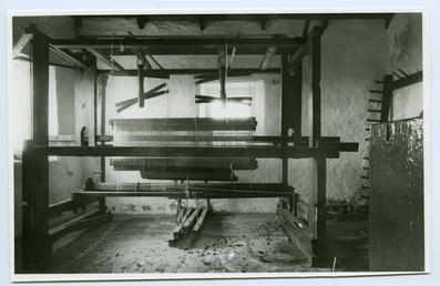 Cregneash Hudson's loom in Weaver's Shed