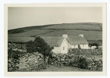 Cregneash Harry Kelly's Cottage & Lathe shed. Distant…