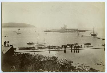 Douglas Bay, Tower of Refuge and rowing boats