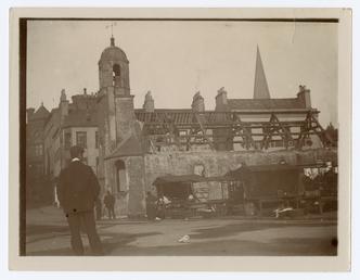 Demolition of old St Matthew's church, Douglas