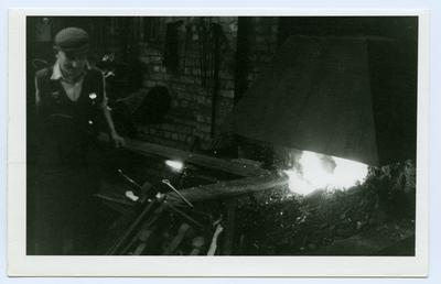 Sid Kelly, Harbour Works blacksmith, Douglas