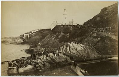 Lighthouse and bathing place, Douglas Head