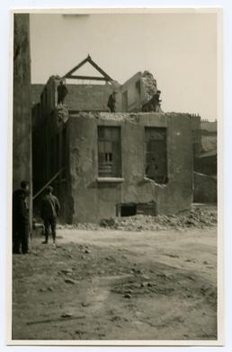 Beginning the demolition of the old Grammar School,…