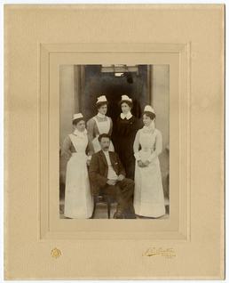 Staff at White Hoe Fever Hospital, Douglas