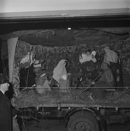 St Mary's Players Nativity Tableau on lorry