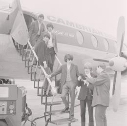 The Rolling Stones land at Ronaldsway Airport