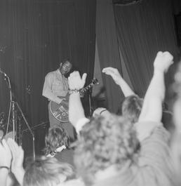 Chuck Berry on stage at the Lido