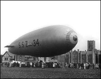 First World War Naval airship, King William's College,…
