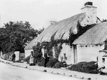 Jane Quill's thatched cottage, Colby, Isle of Man