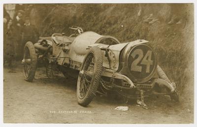Calthorpe smash at the 1908 Tourist Trophy motorcar…
