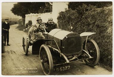 W. Watson, winner of 1908 Tourist Trophy motorcar…