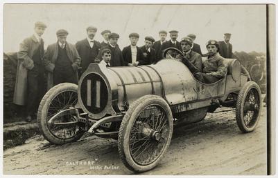 Leslie Porter in a Calthorpe, 1908 Tourist Trophy…