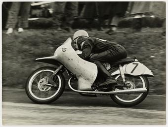 Rupert Hollaus, riding NSU number 7, 1954 Lightweight…