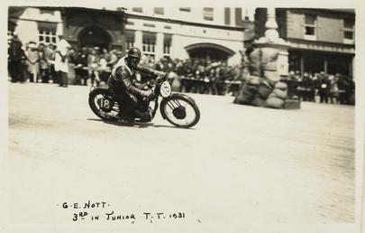 G.E. Nott riding machine number 18, 1931 Junior…