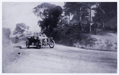 Motorcar no.4, Hon. Charles Rolls in a Rolls…