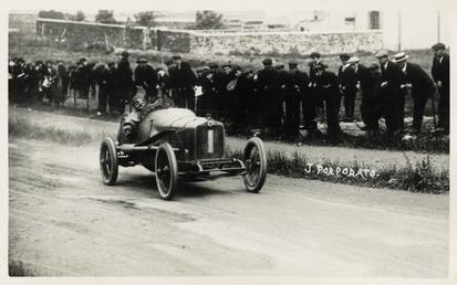 Motorcar no.1 Jean Porporato in a Minerva, 1914…
