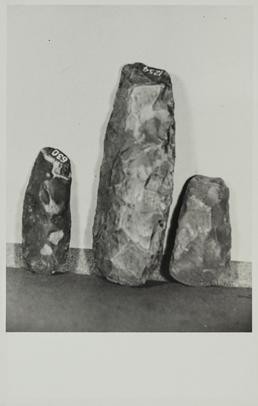 Unpolished neolithic axeheads, Manx Museum