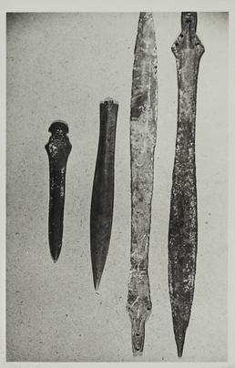 Bronze swords and dirks, Manx Museum
