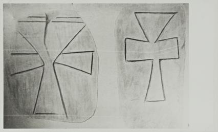 Photograph of sketch of Outline Cross, German (31),…