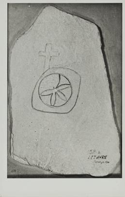 Photograph of early incised cross, Lezayre (158A), Manx…