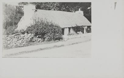 Photograph of cottage, Quarter-bridge Road, corner of Tromode…
