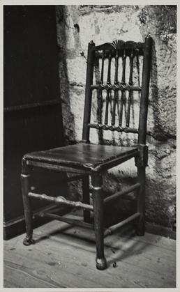Chair used by Bishop Wilson when imprisoned, Castle…