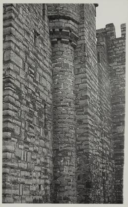 Wall construction, main tower, Castle Rushen