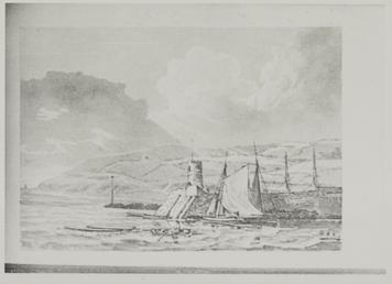 Photograph of sketch described as Douglas Pier 1724,…