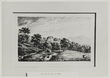 Photograph of print of Kirby, Braddan, in 1825