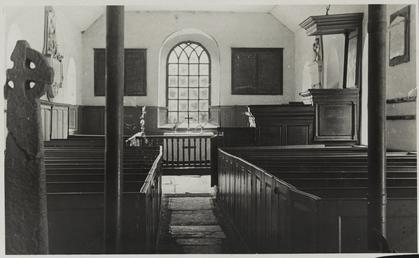 Braddan Old Church interior