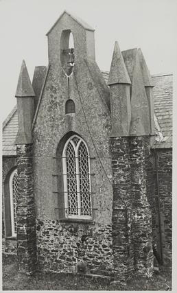 East gable, St Luke's Church, Baldwin, Braddan, showing…