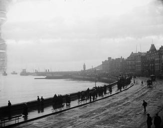 View from Loch Promenade, Douglas towards harbour with…