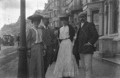 Two couples pictured on Loch Promenade, Douglas
