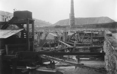 [Laxey mines machinery near the washing floor area,…