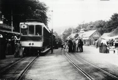 Laxey station on the Manx Electric Railway