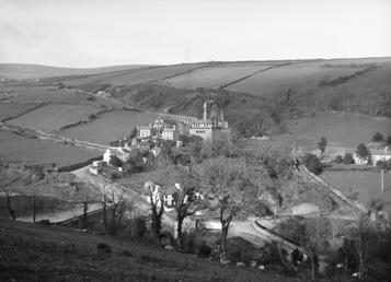 View of Laxey to north across valley to…