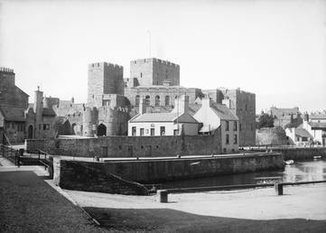 Castletown harbour and Castle Rushen