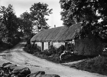 thatched cottage on Glen Darragh Road at the…