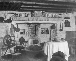 Interior of farmhouse kitchen in the Lower Folk…