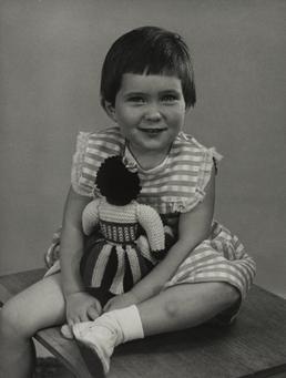 Debbie Welch, pictured with knitted doll