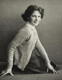 Sheila Greenfield, seated at Ramsey Grammar School