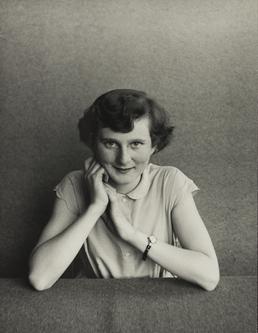 Joan Quayle, seated in Ramsey Grammar School